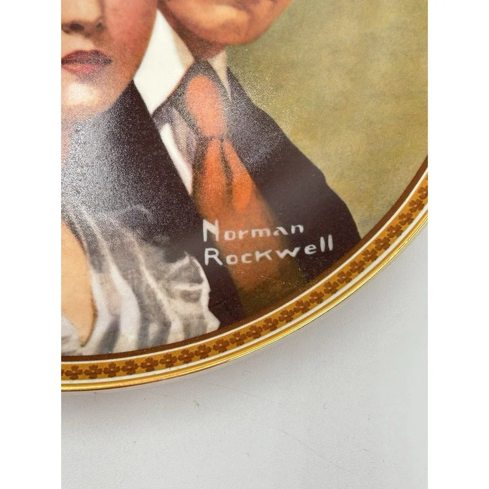 Norman Rockwell Meeting on the Path Collector Plate Knowles‎ Bradex VTG